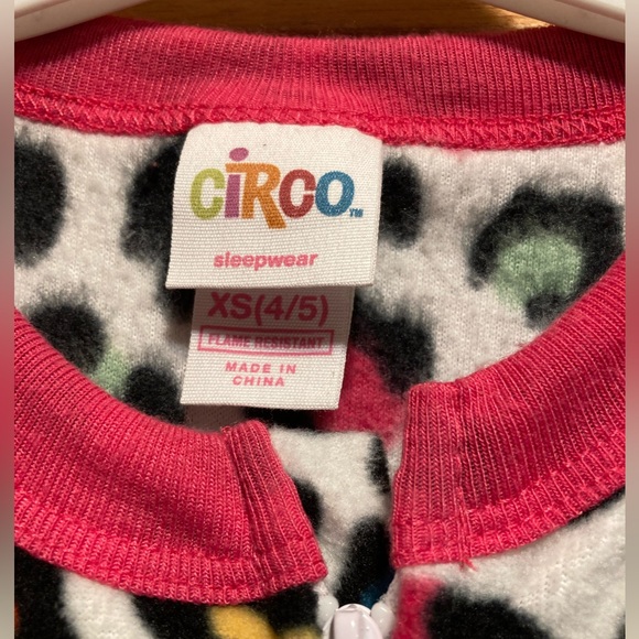 Circo Colorful Fleece Onesie Pajamas with Feet - Picture 5 of 14